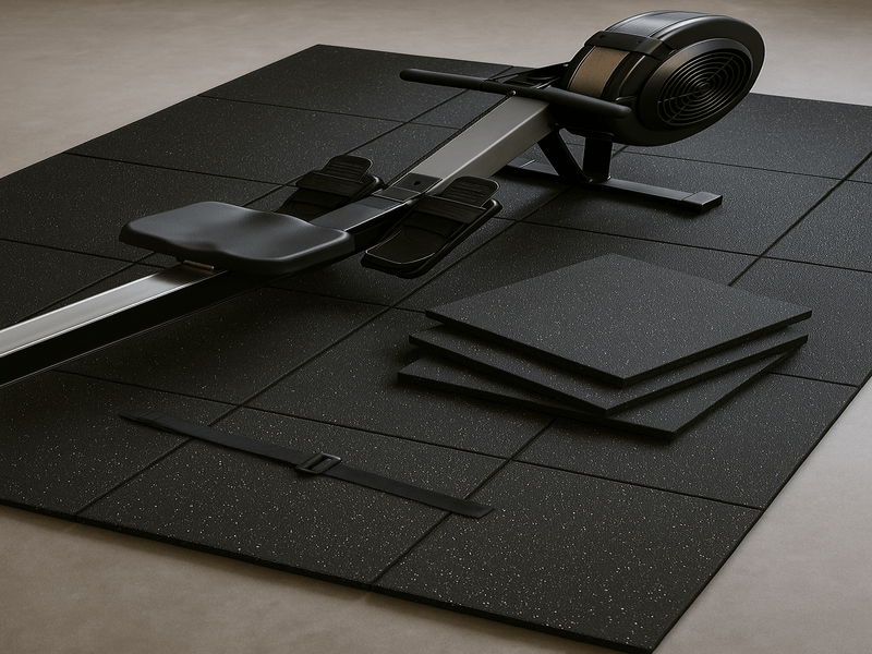 Floor Protection with Rubber Underlayment